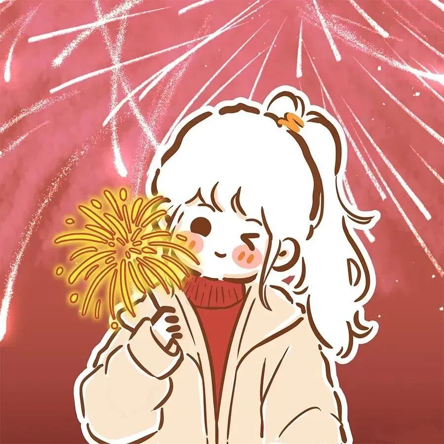 xngouglngwduongyanhuaduiyou新年手绘二人闺蜜头像