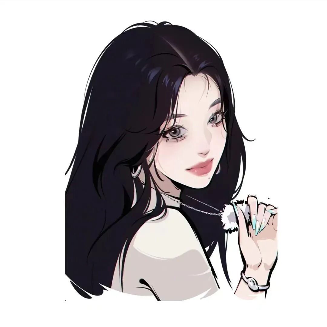 闺蜜头像 闺蜜 动漫闺蜜头像  四人闺蜜 四人闺蜜头像 白底 白底头像