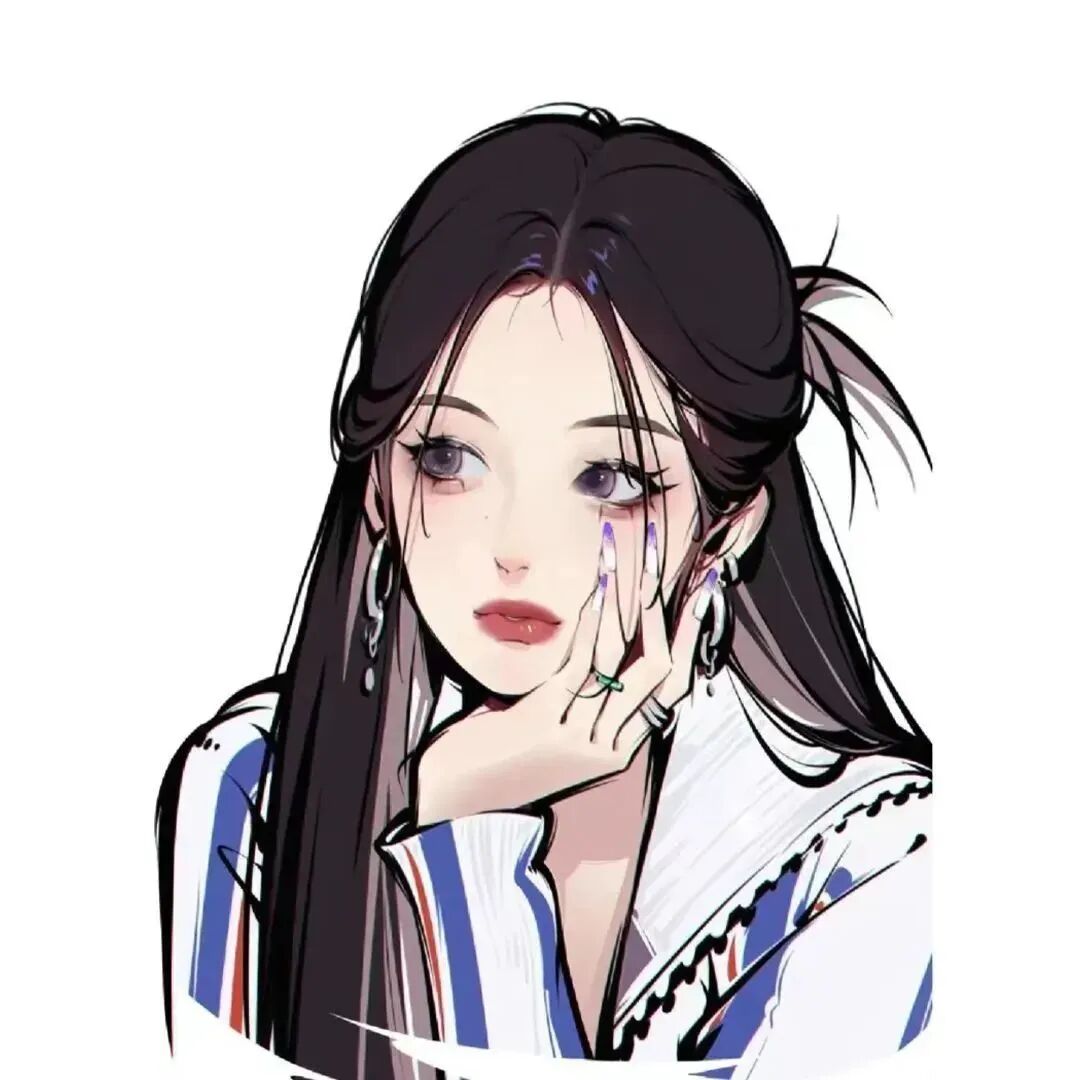 闺蜜头像 闺蜜 动漫闺蜜头像  四人闺蜜 四人闺蜜头像 白底 白底头像