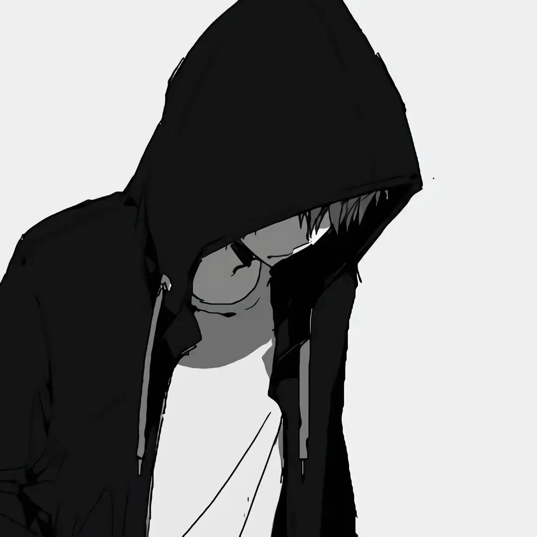 动漫头像 动漫男 动漫男头 动漫头像男 黑白动漫 黑白动漫头像 孤独感 孤独感头像