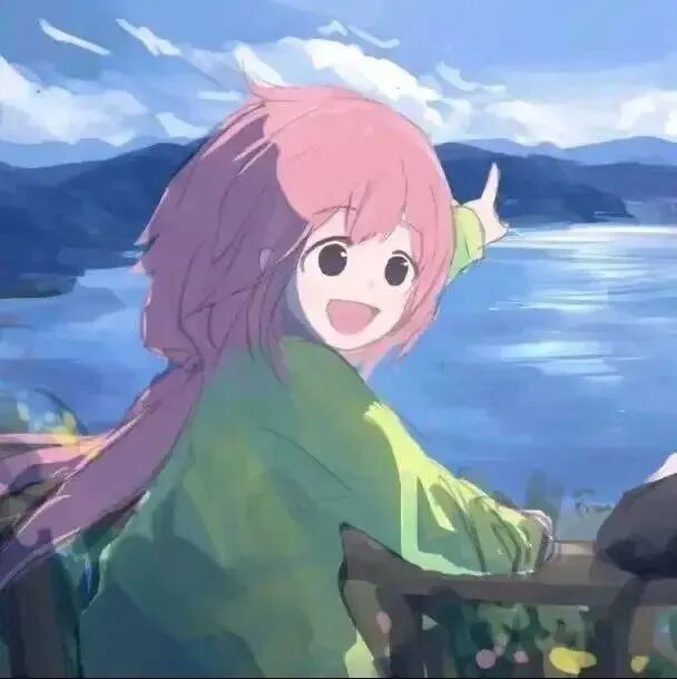 ernubgzhualiduoliya二人闺蜜头像插画闺蜜头像