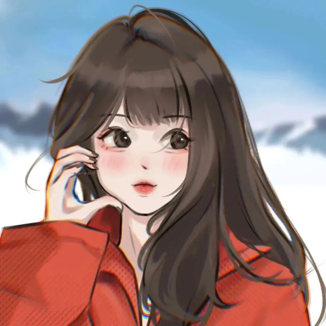 元气手绘动漫头像女