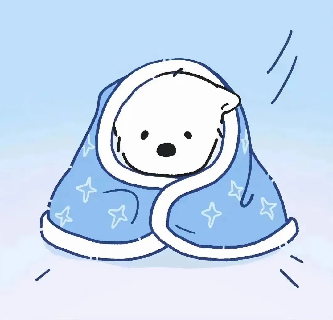 被子冬天可爱狗狗卡通头像