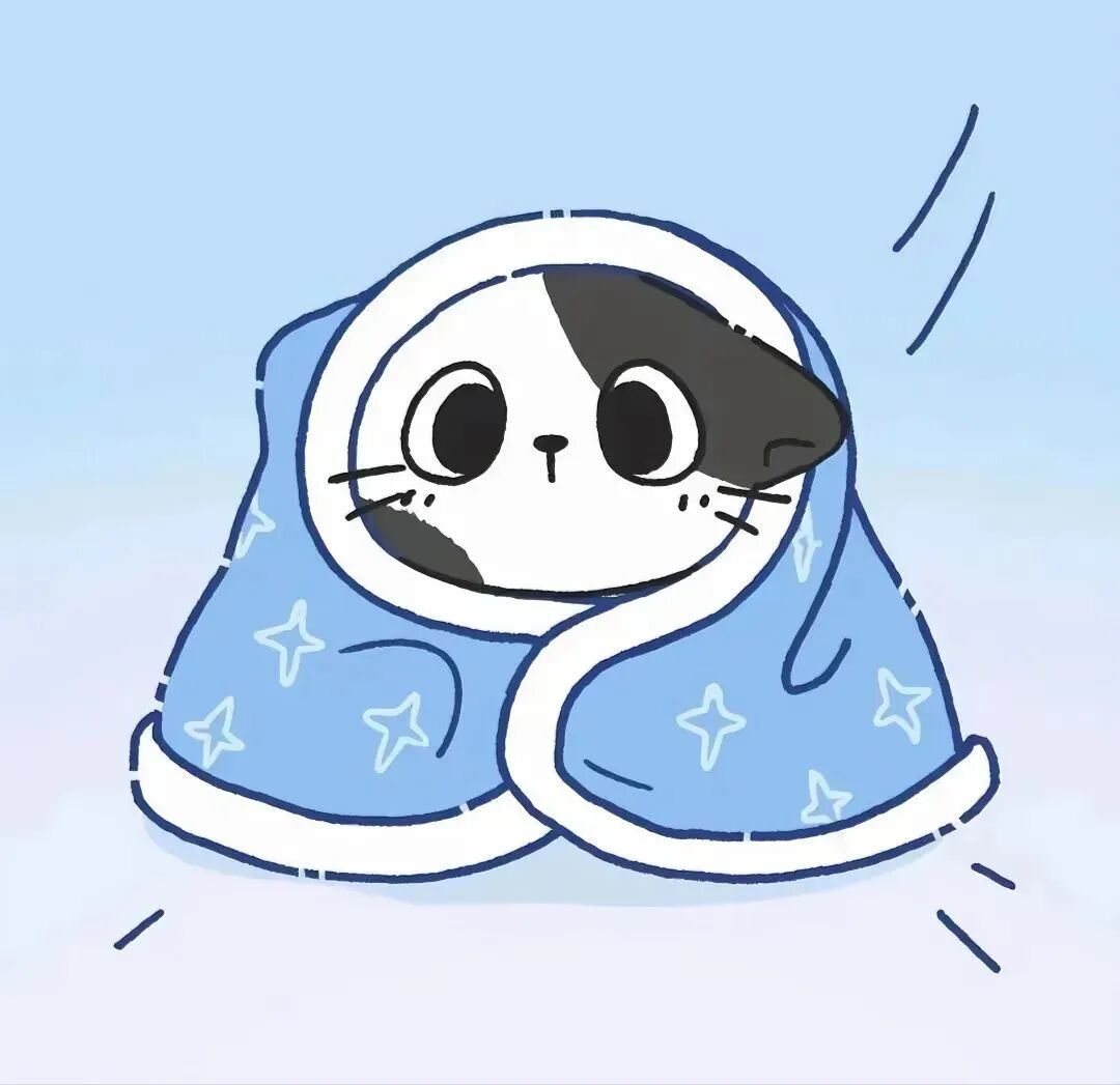 被子冬天可爱猫咪卡通头像