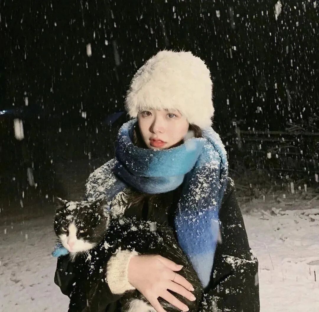 女生 女生头像 女头 氛围感 氛围感头像 雪