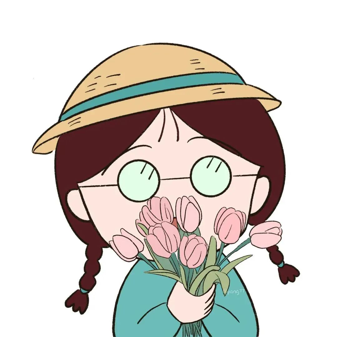 huafenouyrnglopduoliya鲜花樱桃小丸子二人闺蜜头像卡通闺蜜头像