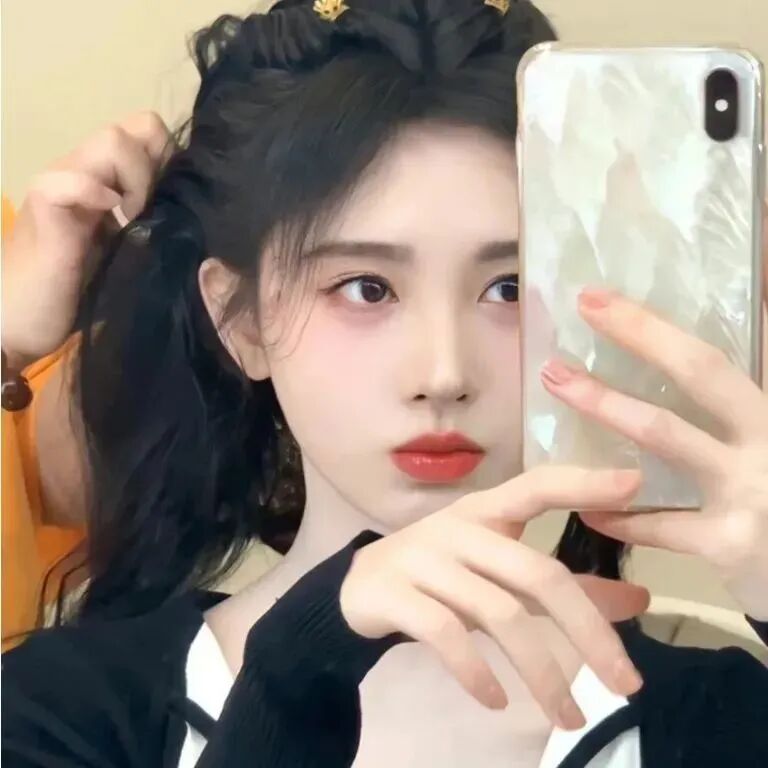 鞠婧祎爱豆自拍手机甜妹女生头像