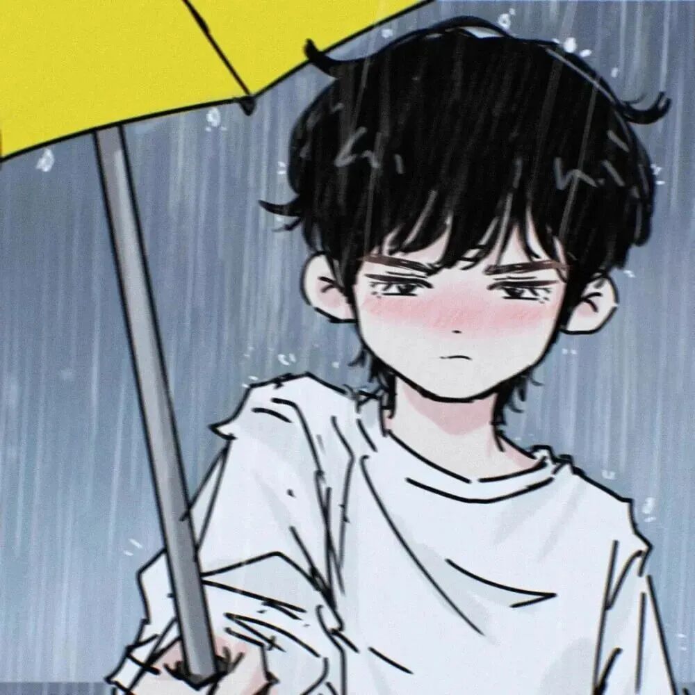 dabaoyutitiebanlv撑伞动漫情侣头像