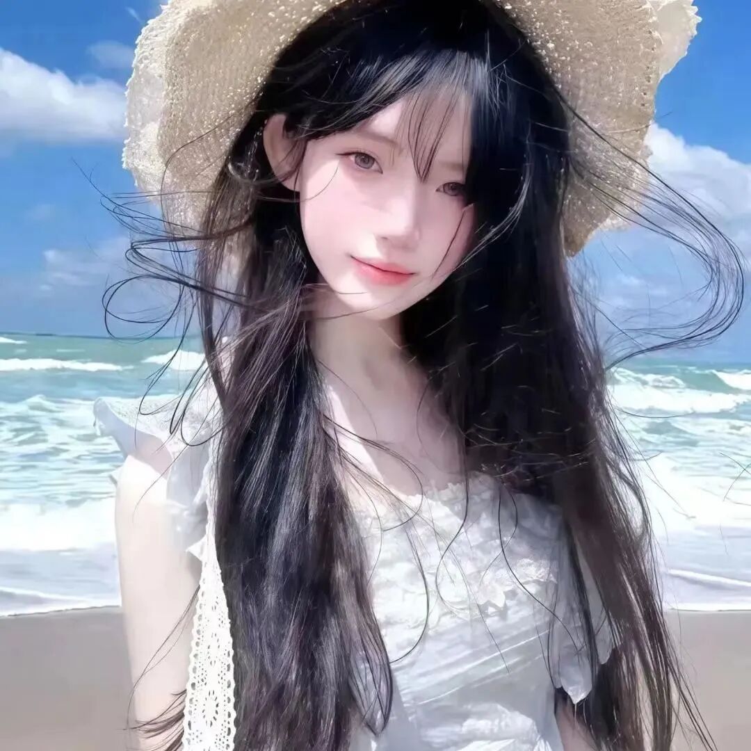 海边温柔女生头像