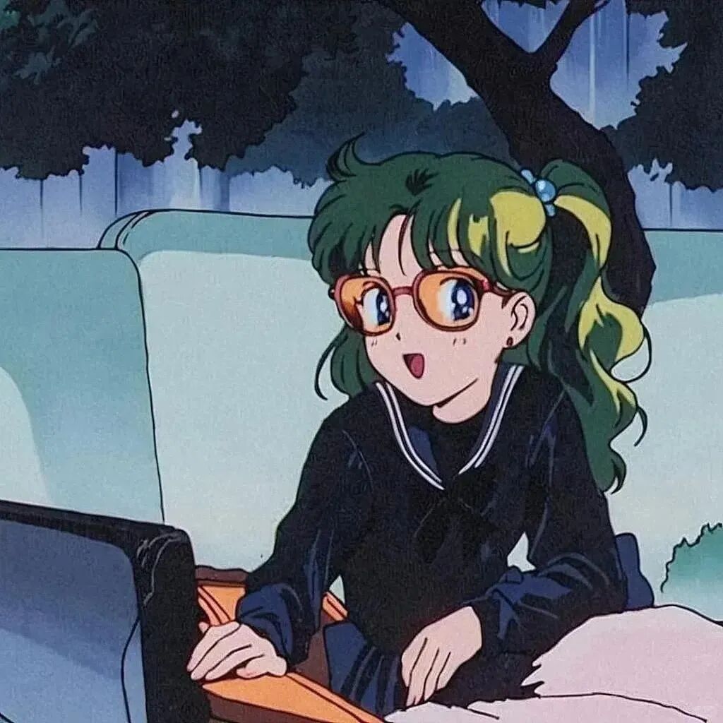 墨镜古早感动漫头像女