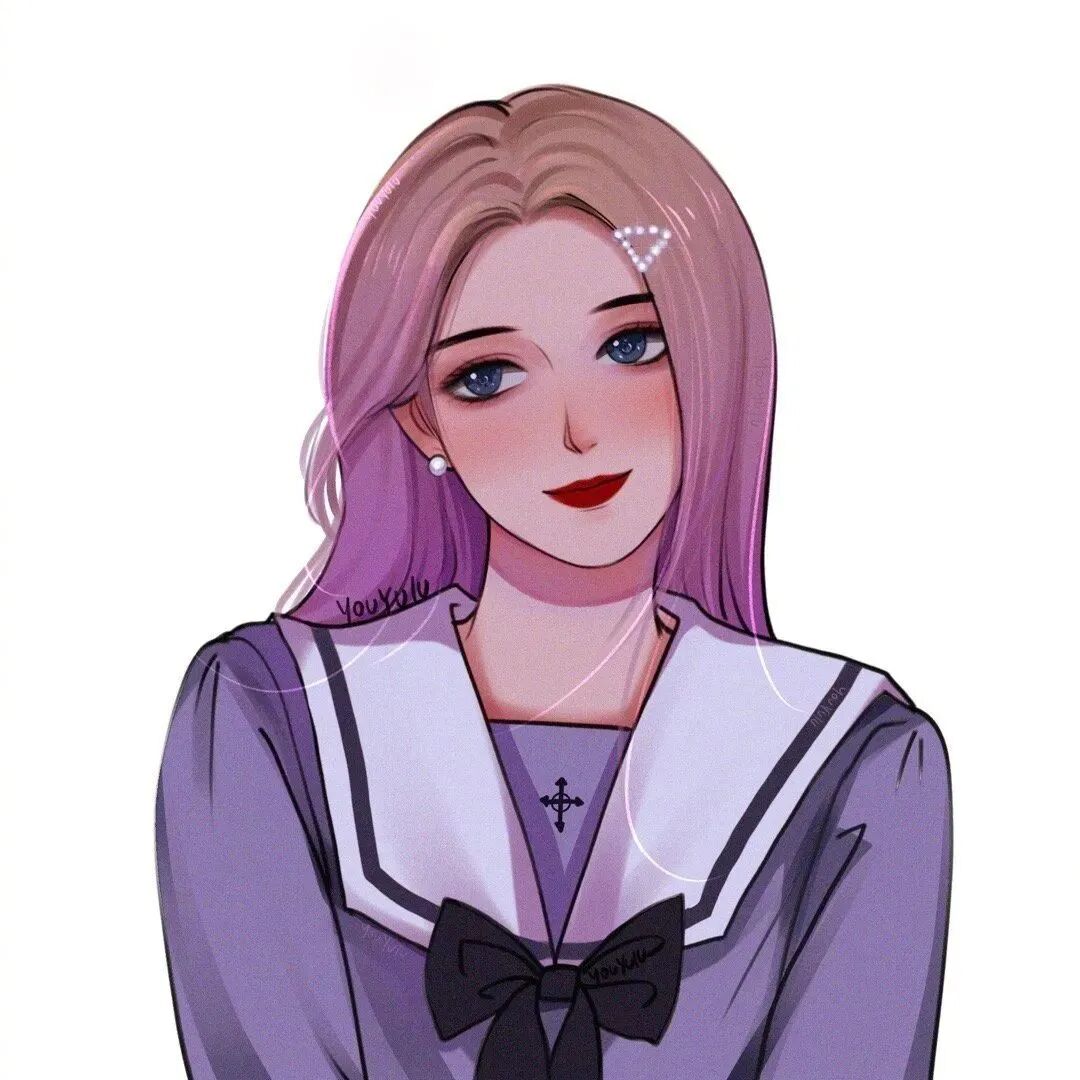 动漫头像 学生 动漫女 动漫女头 闺蜜头像  闺蜜