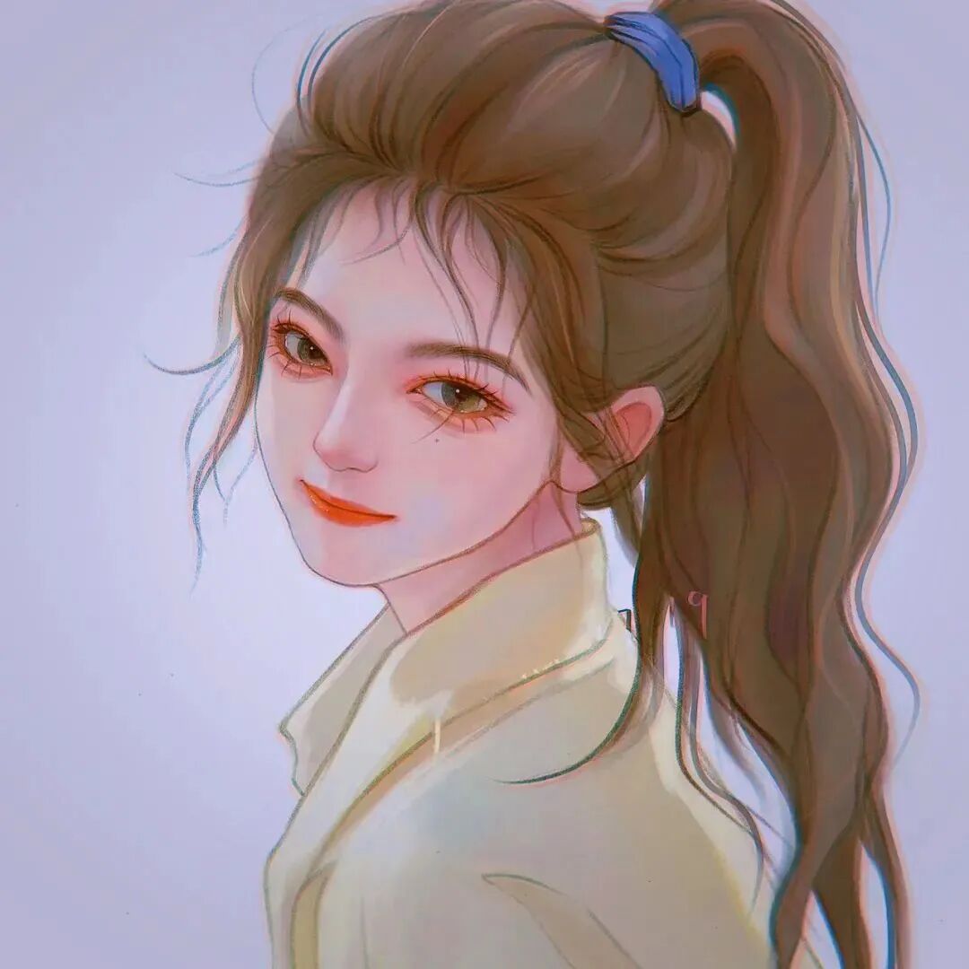 动漫头像  动漫女 动漫女头 手绘 手绘头像 学生