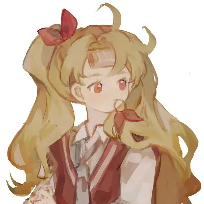 可爱头像 学生 闺蜜头像 闺蜜 手绘