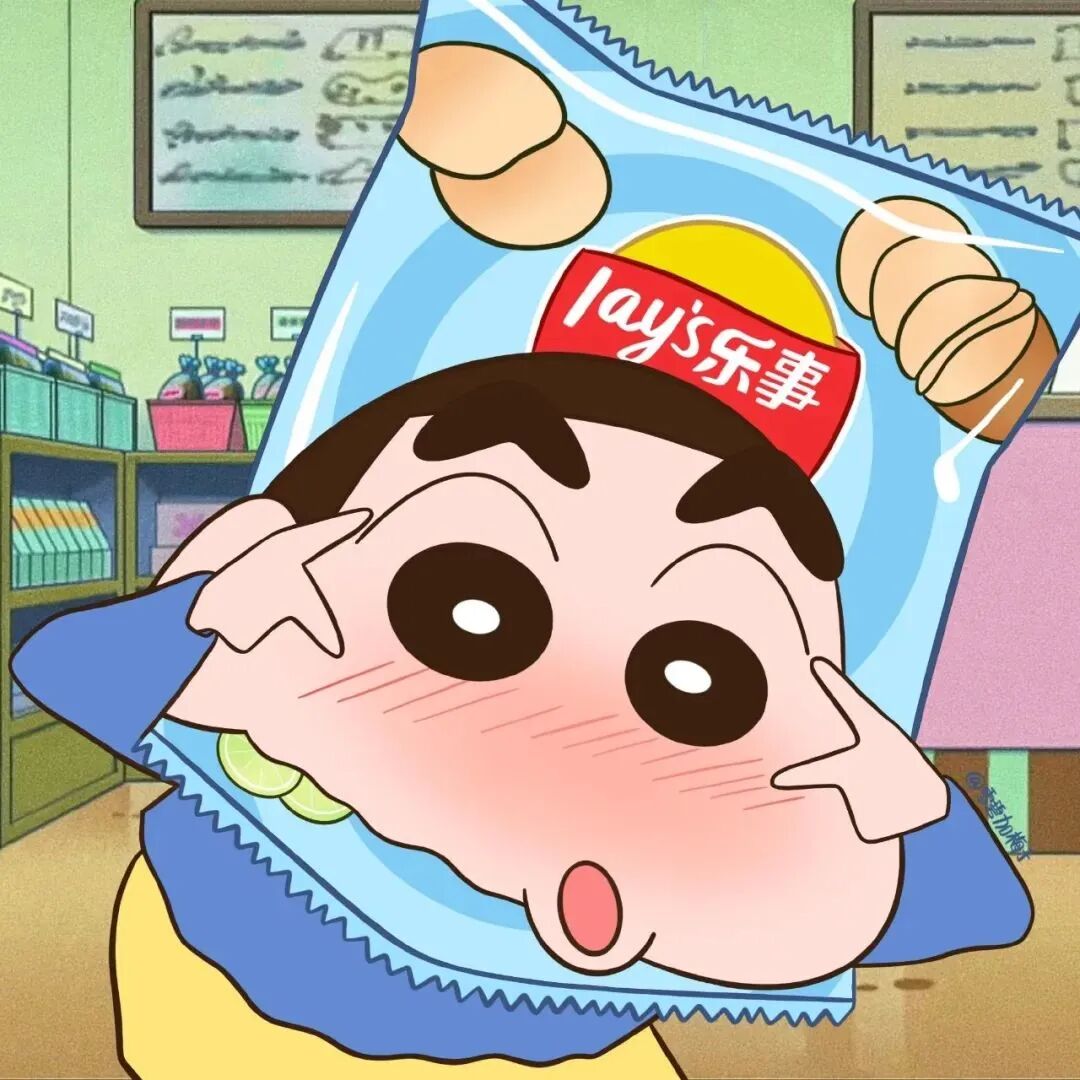 薯片蜡笔小新可爱卡通头像