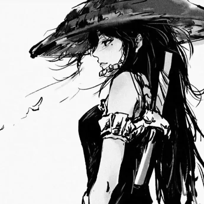 个性黑白古风头像女