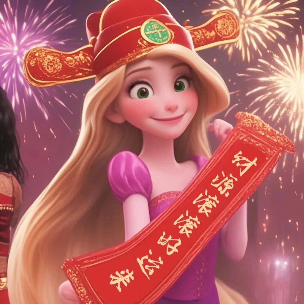 可爱迪士尼公主新年卡通头像女