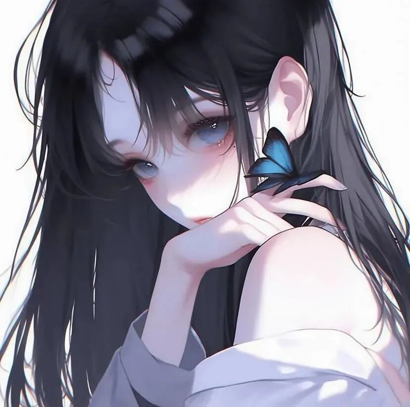蝴蝶温柔动漫头像女