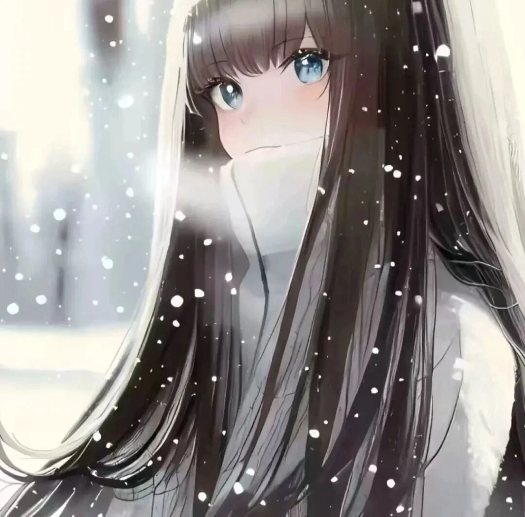 冬天古早感动漫头像女