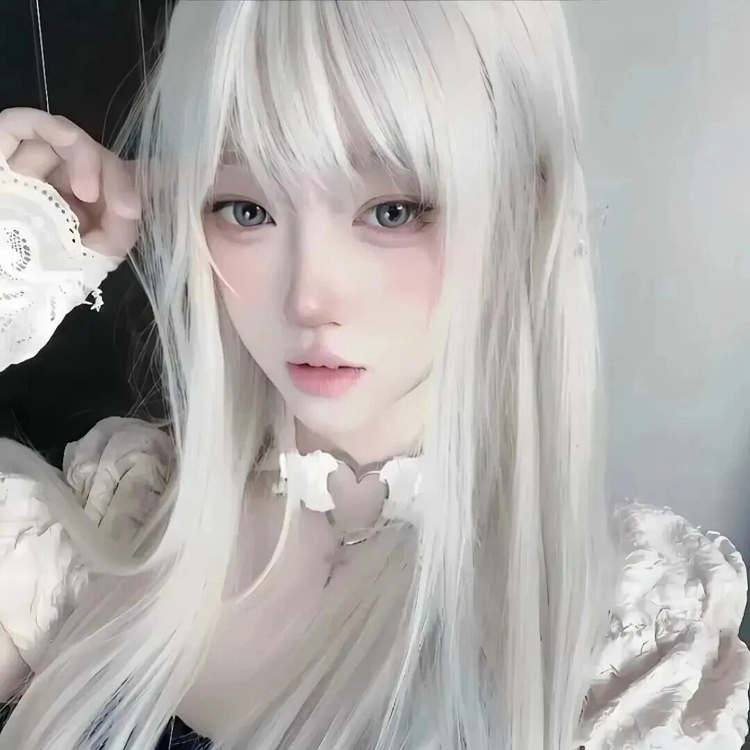 白发纯欲女生头像