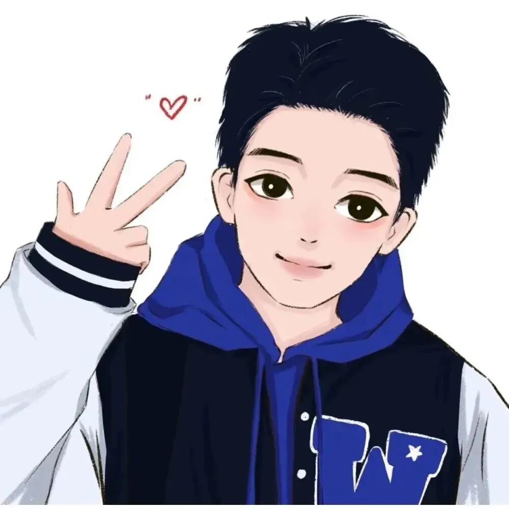 donglianren冬天手绘情侣头像