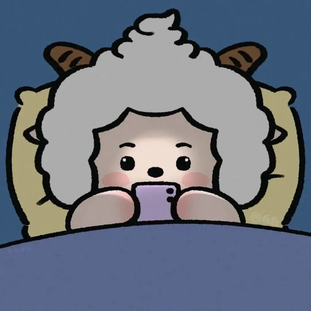 熬夜懒羊羊四人闺蜜头像卡通动漫闺蜜头像
