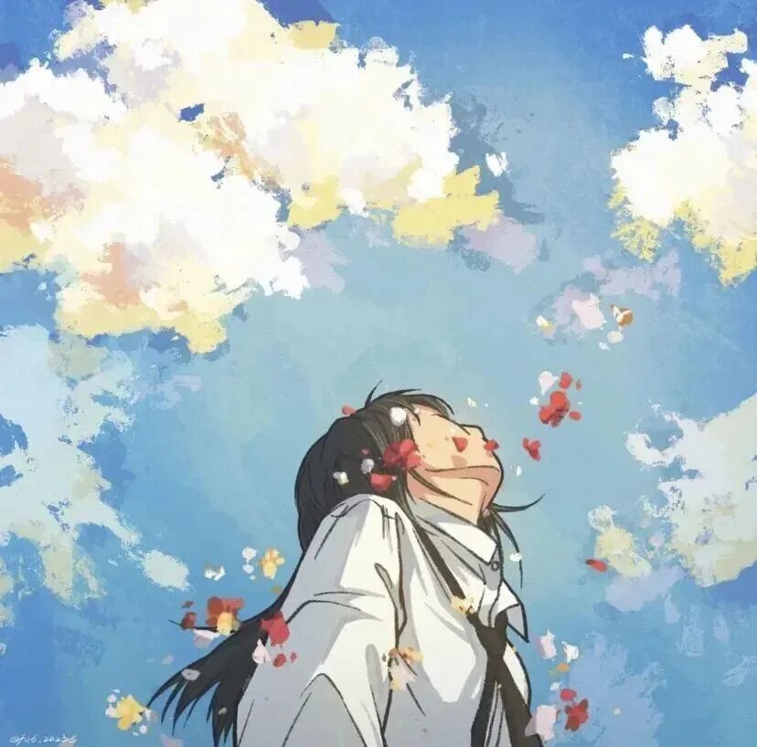 tiankonglianren学院风天空动漫情侣头像