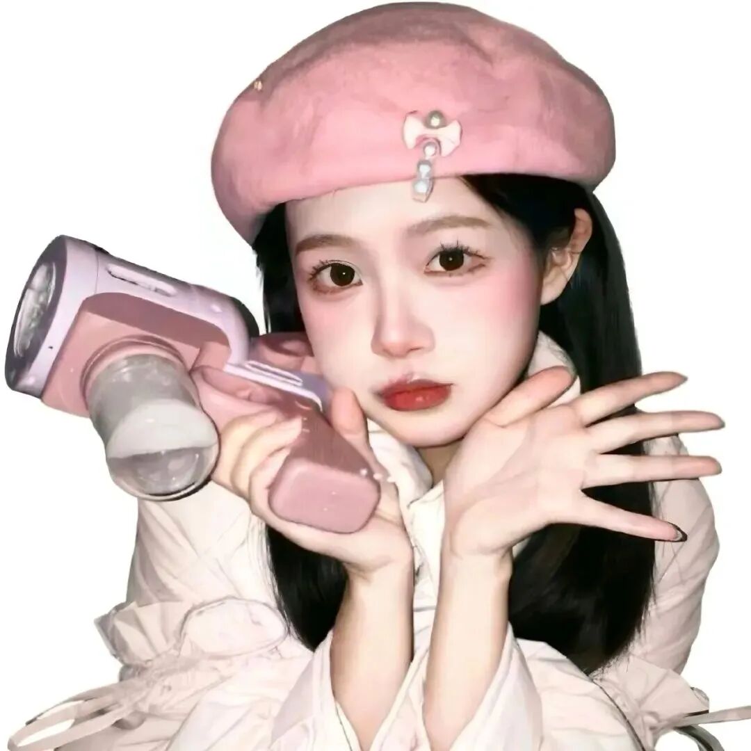 白底个性女生头像