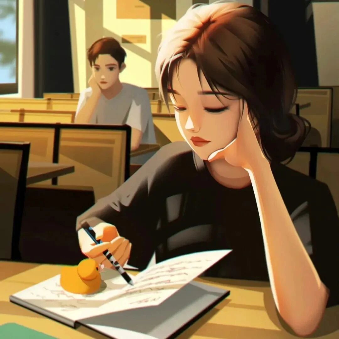 ins手绘动漫头像女