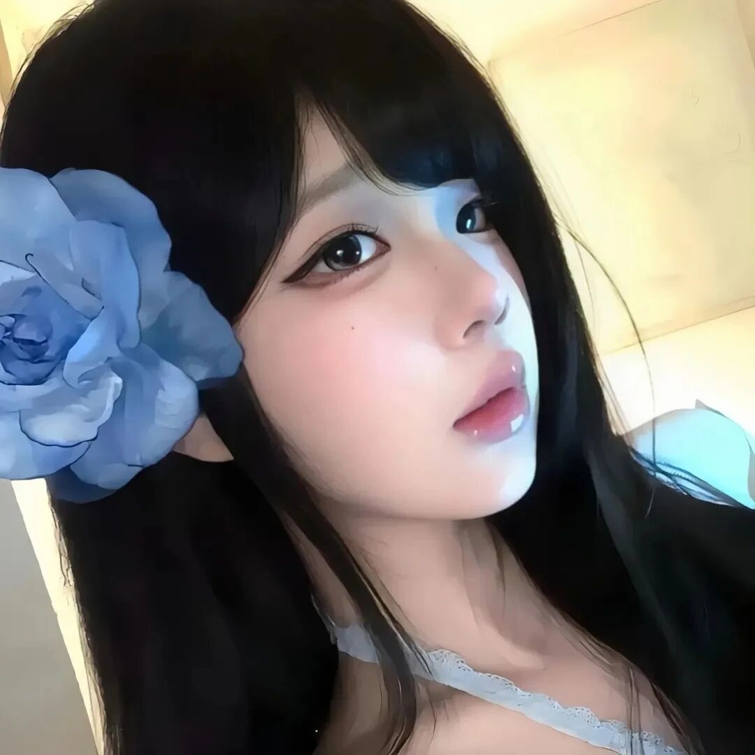 纯欲侧脸女生头像