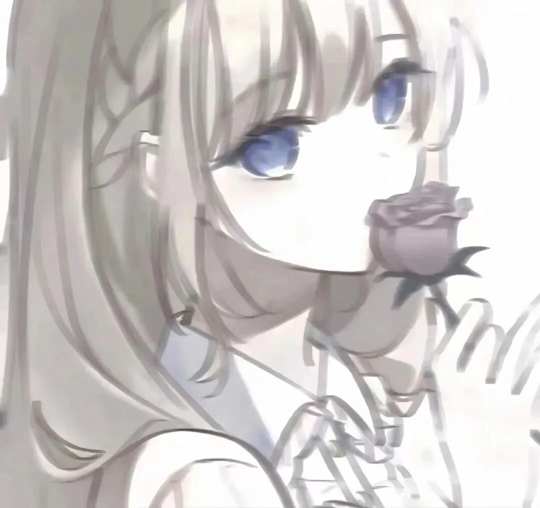 朦胧感鲜花少萝动漫头像女