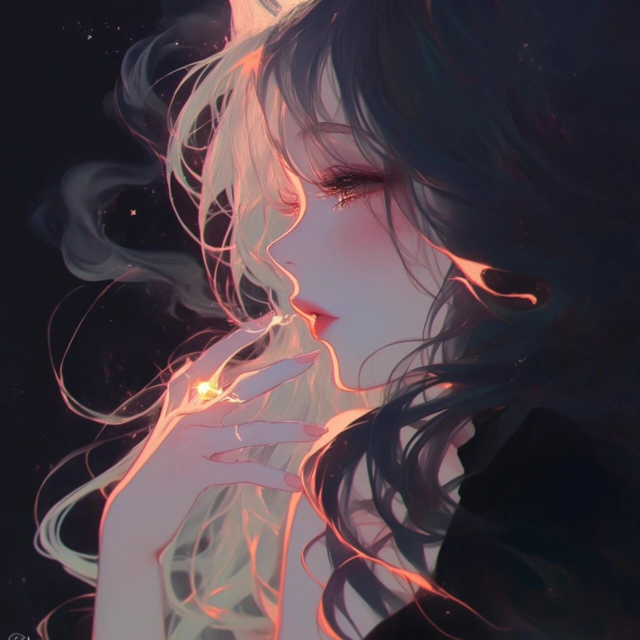 唯美动漫头像女
