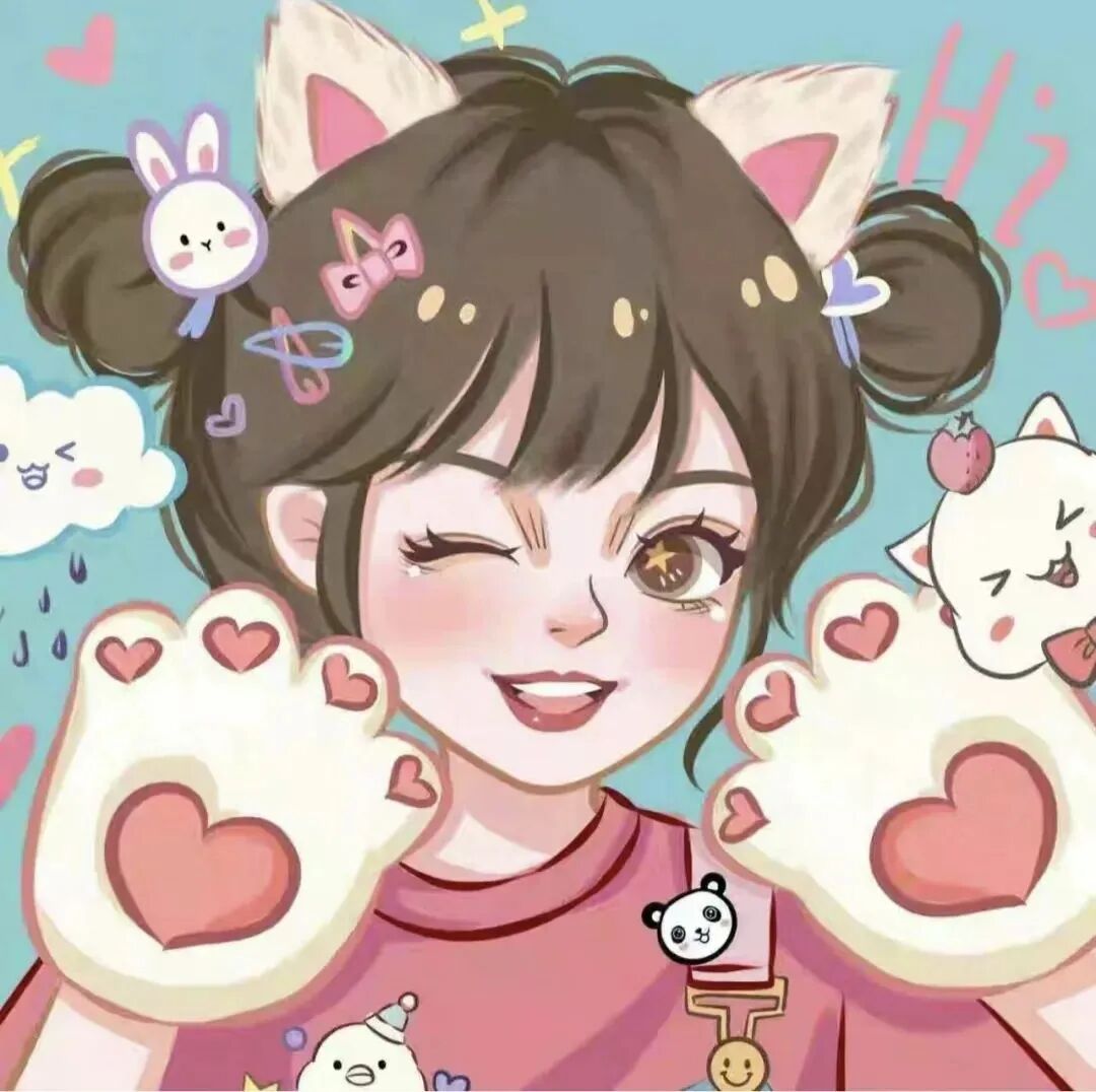 可爱手绘动漫头像女