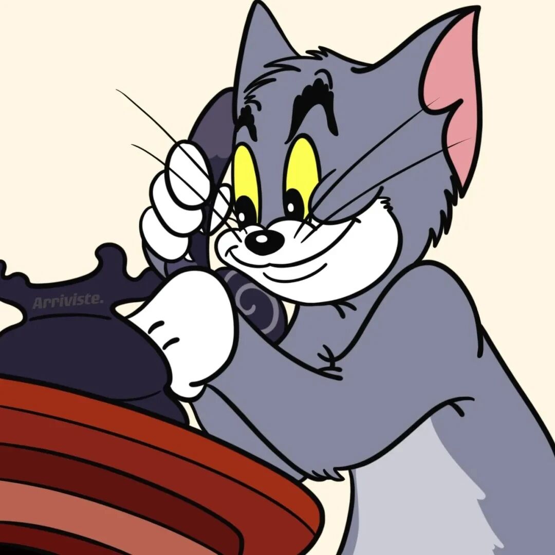 dakoucladlldatui打电话猫和老鼠卡通情侣头像
