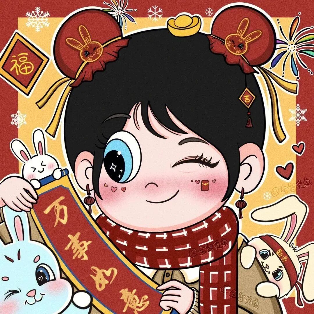 闺蜜头像 闺蜜 动漫闺蜜头像  三人闺蜜 三人闺蜜头像 新年 新年头像 新年闺蜜 新年闺蜜头像