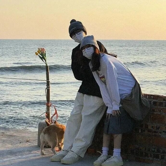 情侣头像 真人情侣头像 真人情头  情头 氛围感情头 氛围感情侣头像 海边 海边头像
