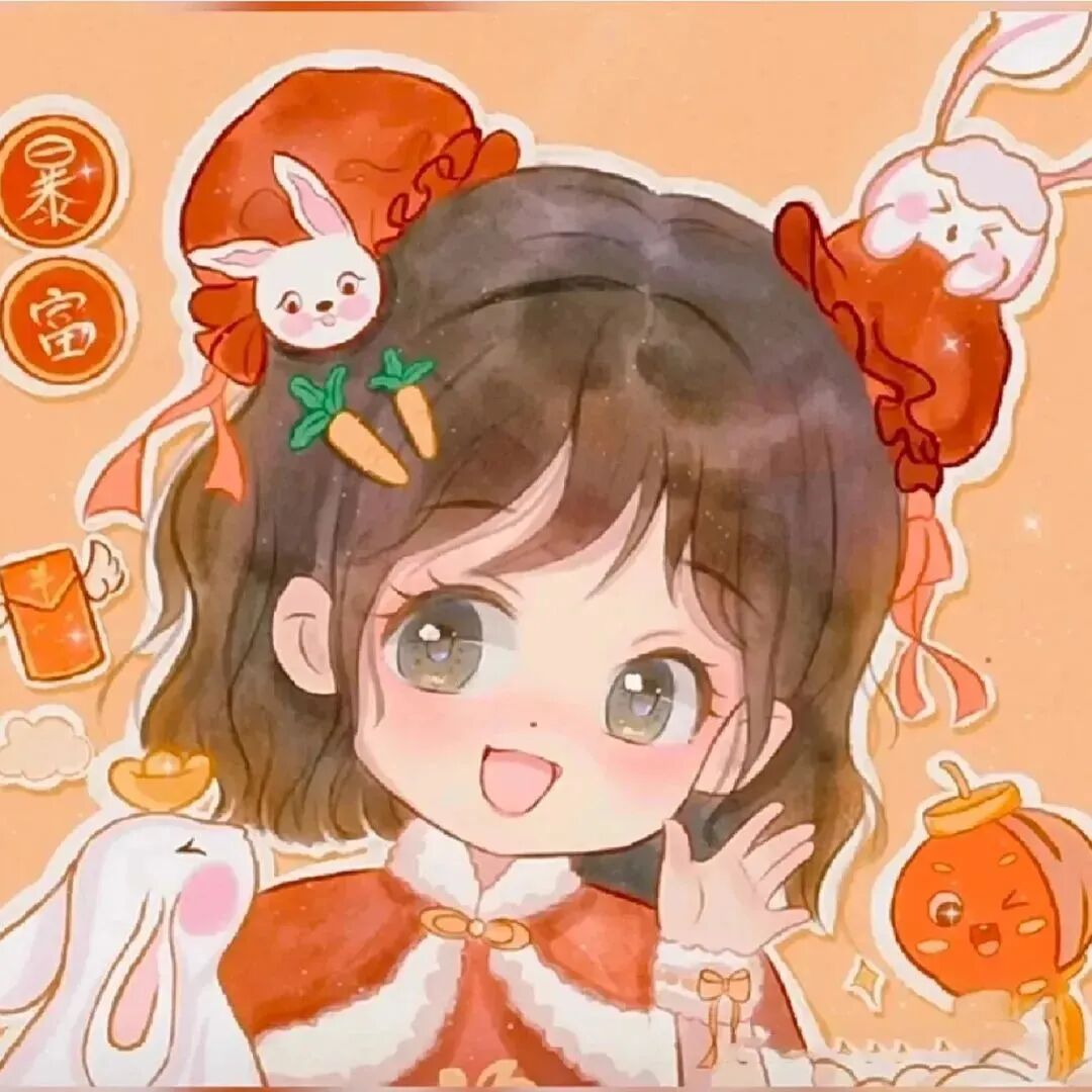 动漫头像  动漫女 动漫女头  动漫头像女 新年 新年头像 新年动漫头像 新年动漫女头 新年动漫女