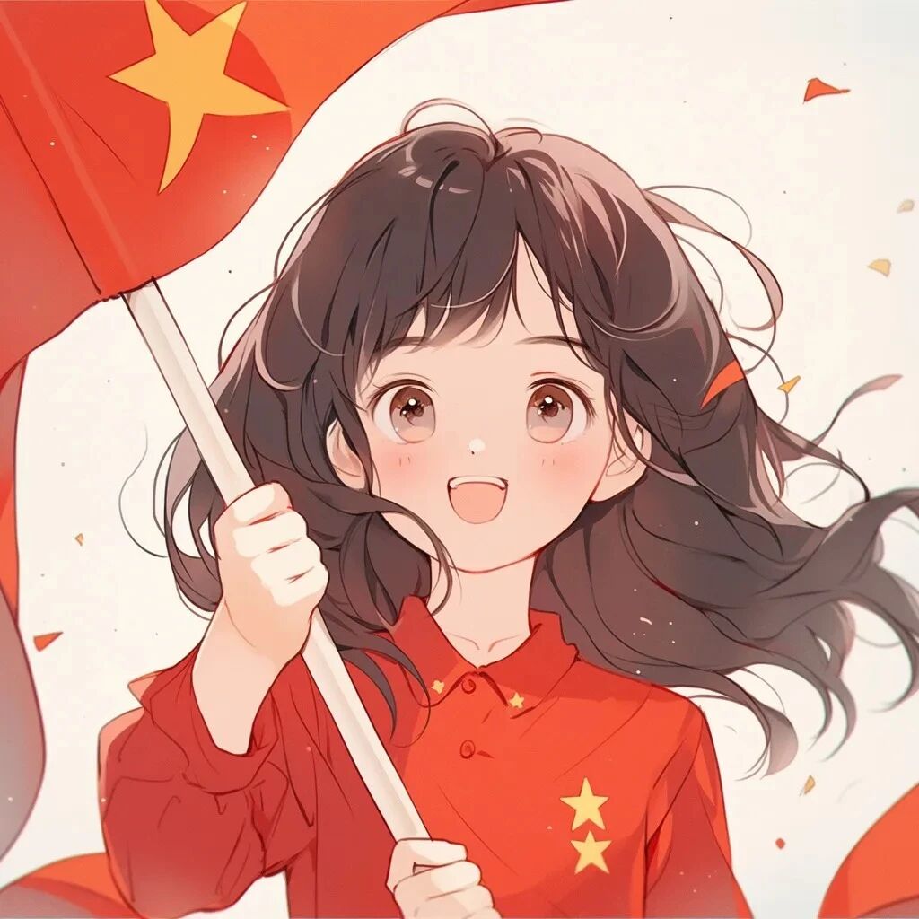 国庆节动漫头像女