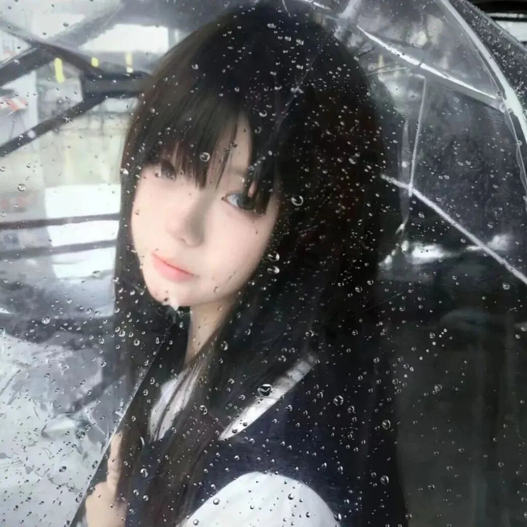 撑伞少萝女生头像