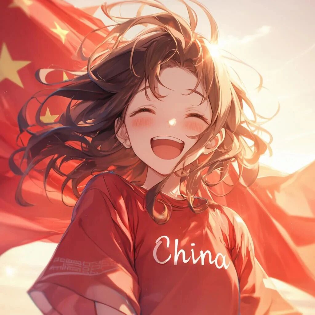 国庆节动漫头像女