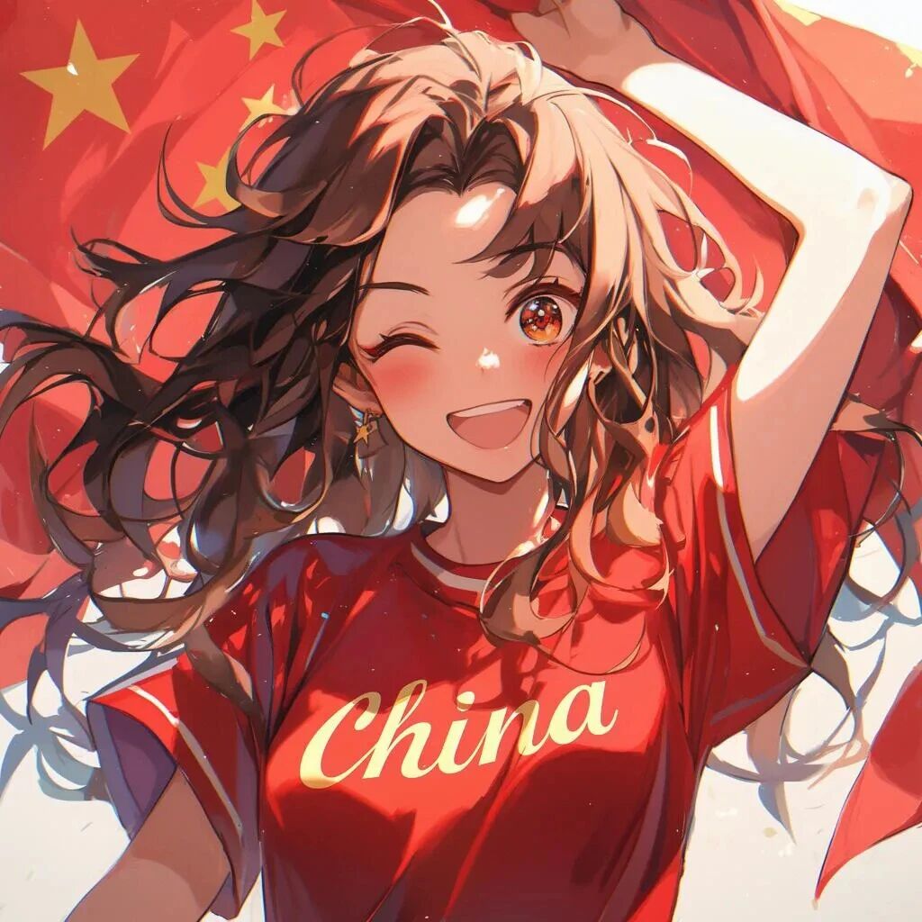 国庆节动漫头像女