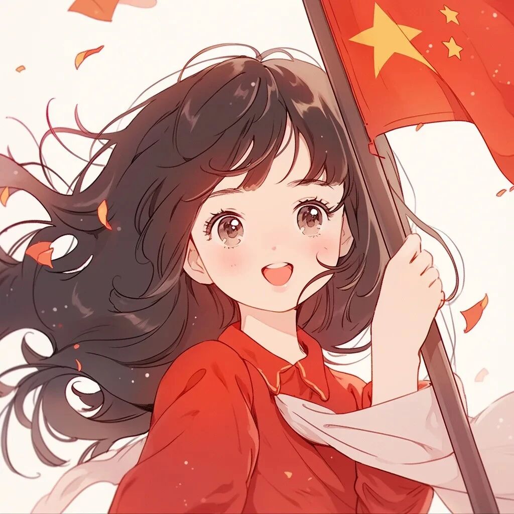 国庆节动漫头像女