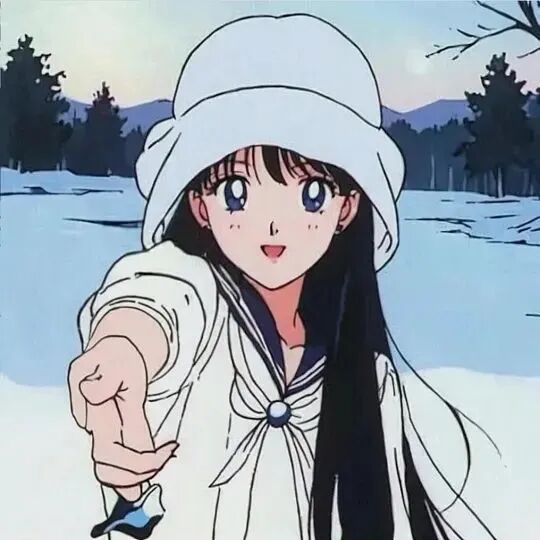 古早感动漫头像女