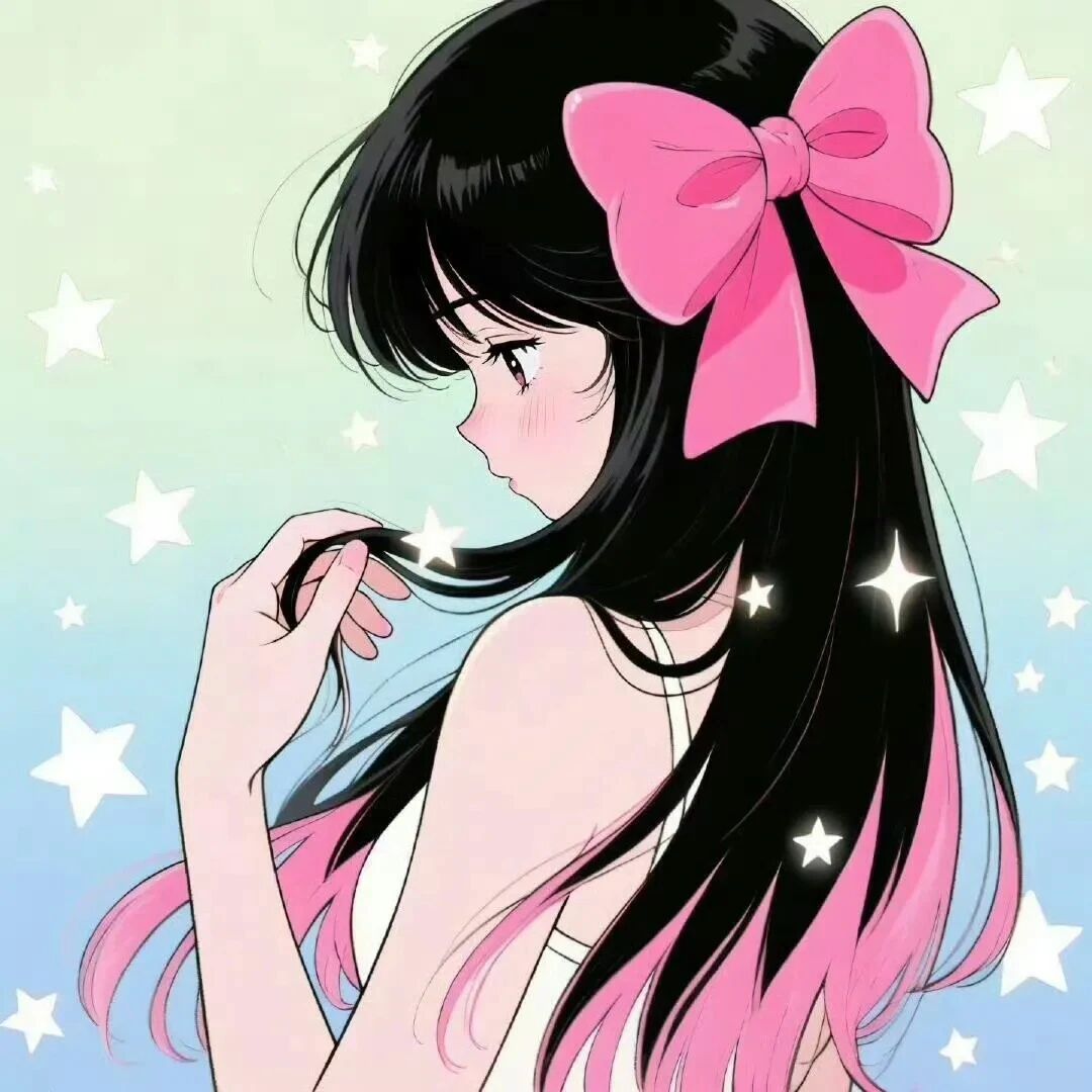 古早感动漫头像女