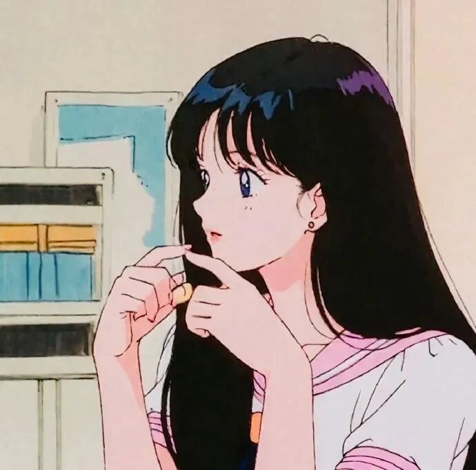古早感动漫头像女