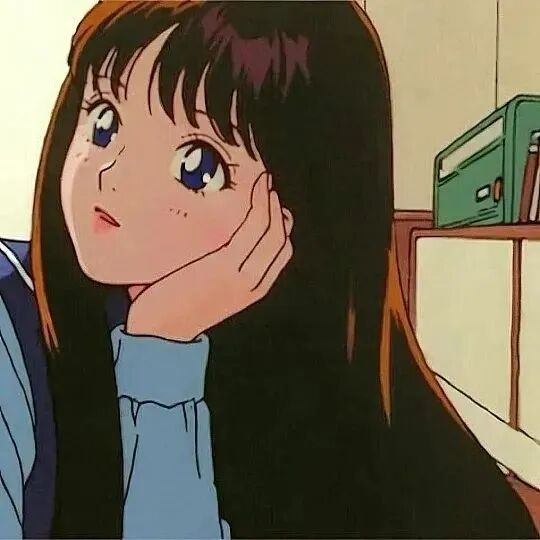古早感动漫头像女
