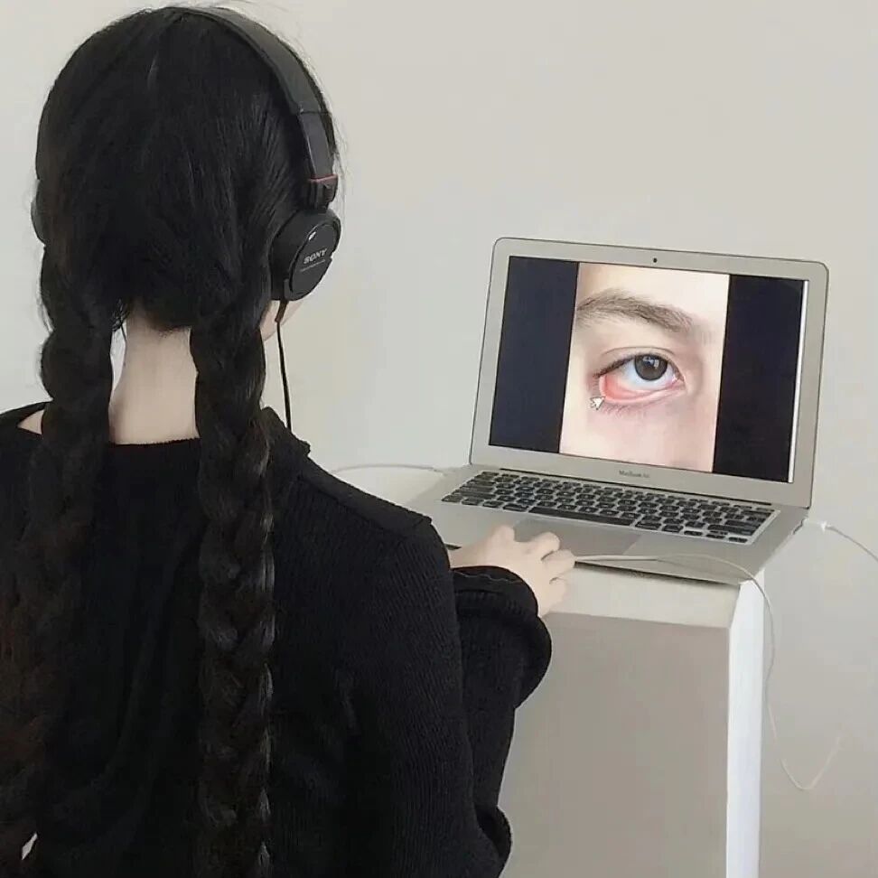 办公小众不露脸女生头像