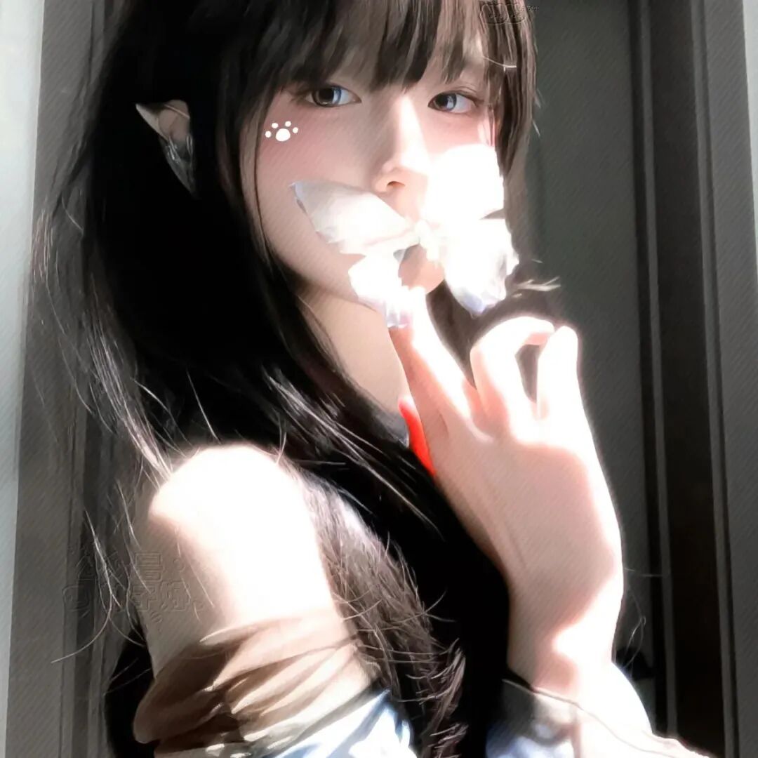 蝴蝶温柔女生头像
