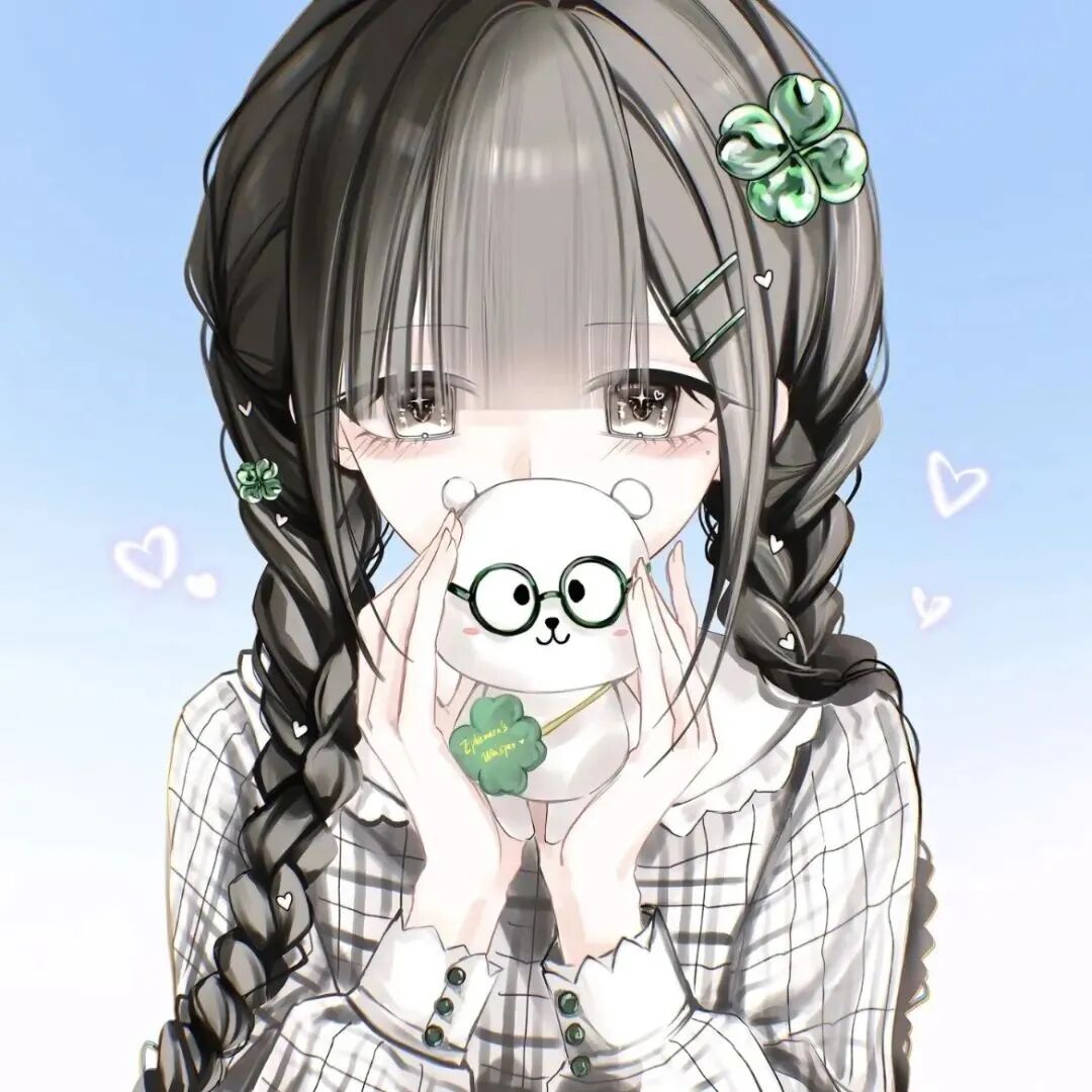 绿色少萝动漫头像女