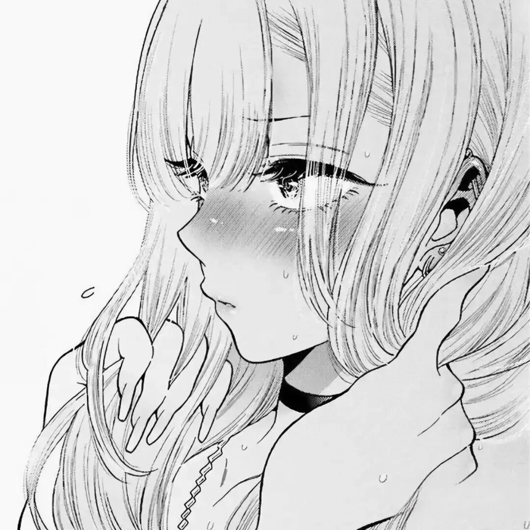 黑白动漫头像女