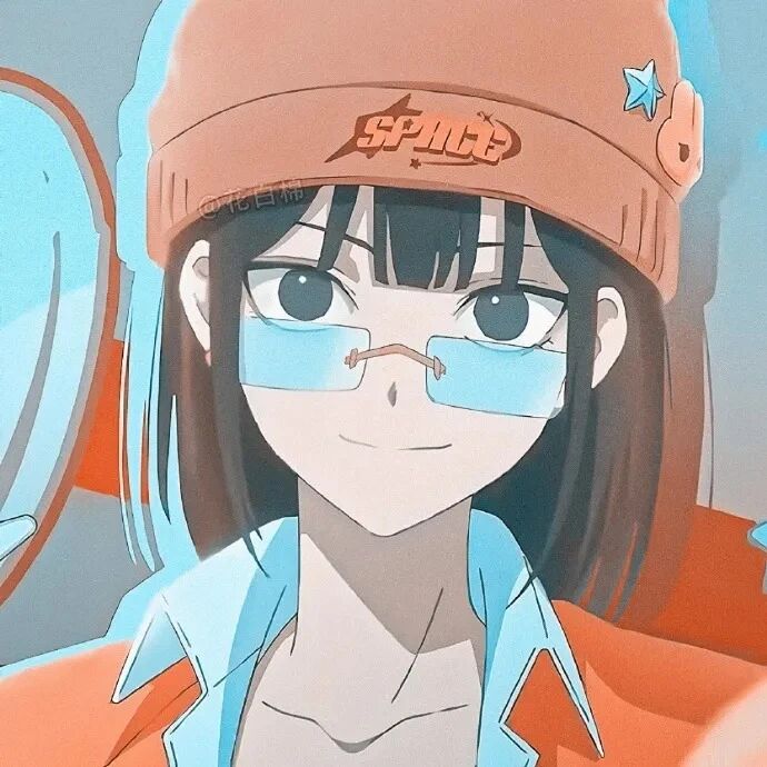 墨镜很飒动漫头像女